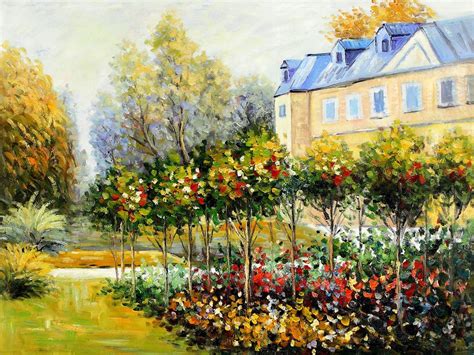 Renoir The Garden At Fontenay Reproduction Oil Painting Wall Art