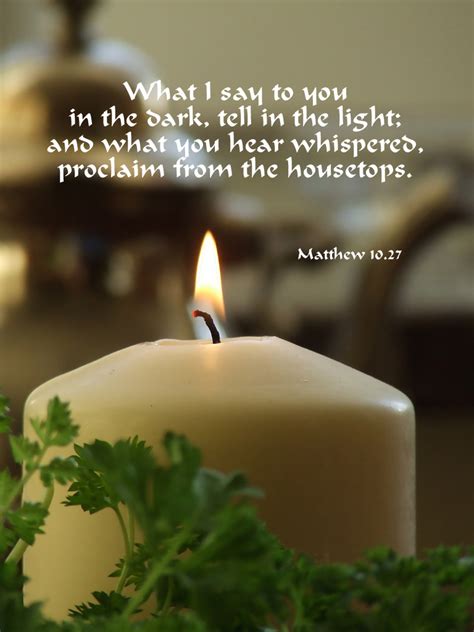 Matthew 1027 Poster What I Say To You In The Dark Tell In The Light
