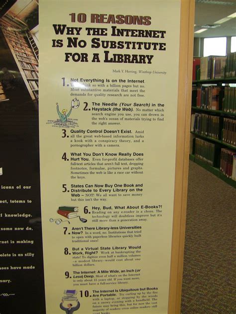 The Internet Is No Substitute For A Library School Library Displays