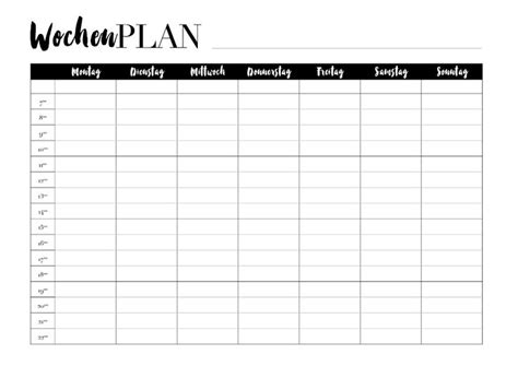 Tabelle zum ausdrucken leer : Stundenplan und Wochenplan zum Ausdrucken - Kathie's Cloud | Wochenplan zum ausdrucken ...