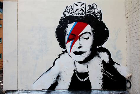 Banksy Street Art Queen London Poster Print In Different Sizes Etsy