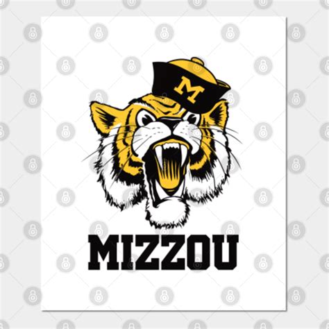 Vintage 60s Truman The Missouri Tiger Mascot Missouri Posters And Art Prints Teepublic