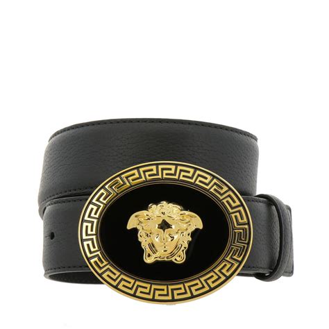 Versace Outlet Belt Men Belt Versace Men Black Belt Versace