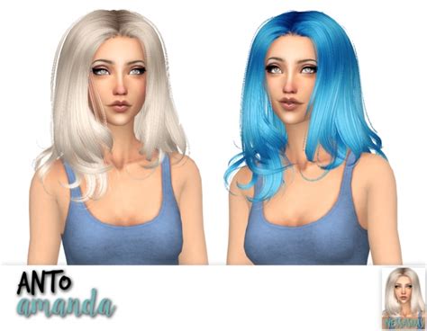Anto Amanda Blackout Dynasty Hair Retexture At Nessa Sims Sims 4