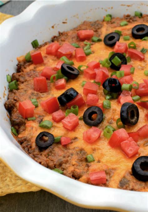 Serve This Cheesy Taco Dip As A Delicious Game Day Snack Make It Ahead