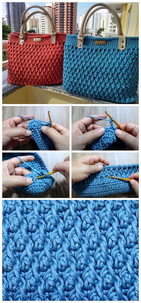New Stitch Crochet Bag Tutorial Crochet Kingdom Crochet Bag Tutorials