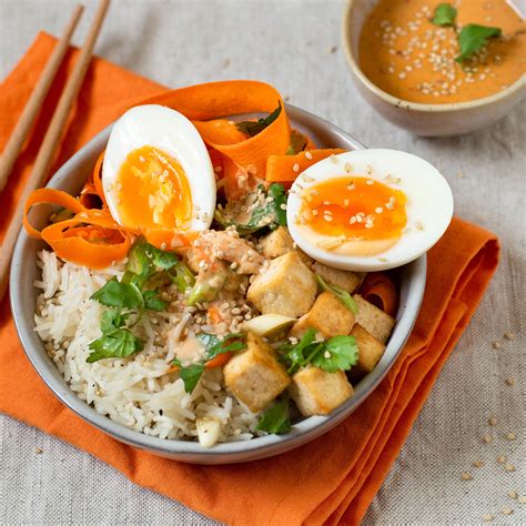 Bibimbap Bowl Mit Tofu Und Ei Rezepte Reis Fit Marken Reiskontor