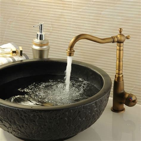 Shop wayfair for all the best antique brass kitchen faucets. Classic Antique Brass Kitchen Faucet Bathroom Sink Tap ...