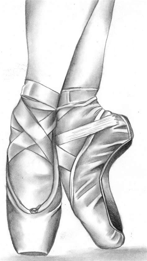 Hand Drawn Pointe Shoes Shoes Pinterest Pointe Shoes Hand