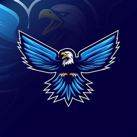 Premium Vector Eagle Mascot Logo E Sport Design