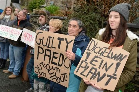 Protest Held Outside Gwynedd Paedophiles Home North Wales Live