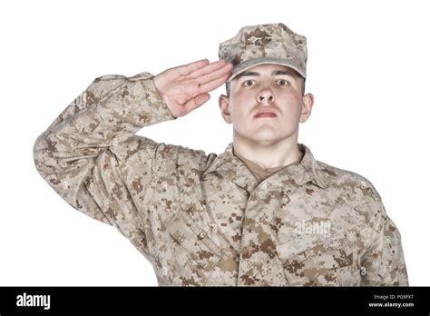 Army Soldier Saluting