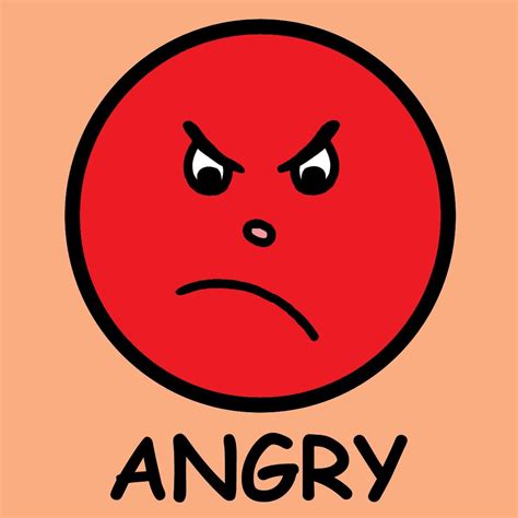 Angry Red Smiley Face Clipart Best