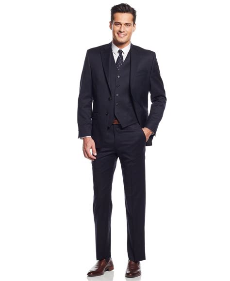 Lauren Ralph Lauren Navy Solid Classic Fit Suit Separates And Reviews