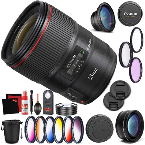 Canon Ef 35mm F14l Ii Usm Lens Professional Kit International Model