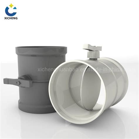 Pppvc Manual Air Duct Damper Valve China Plastic Butterfly Valve And