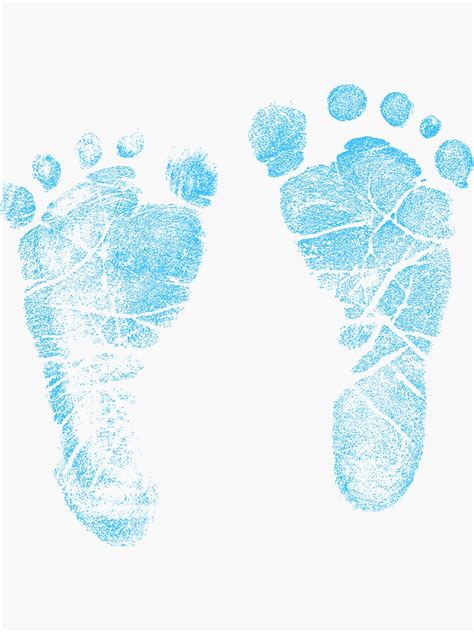 Blue Baby Footprints Adorable Baby Feet Perfect For New Baby Boy