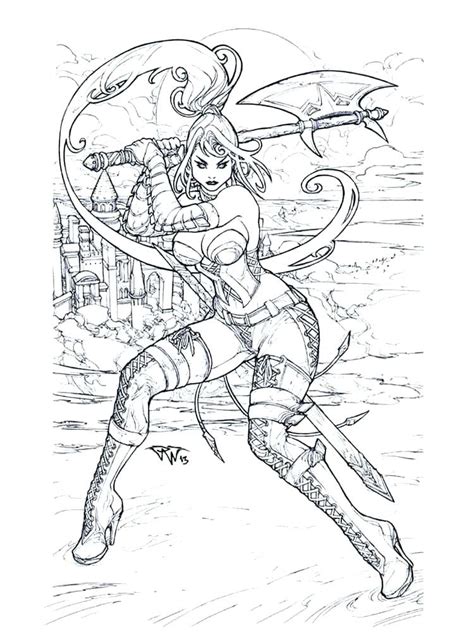 Free Printable Fantasy Coloring Pages For Adults At