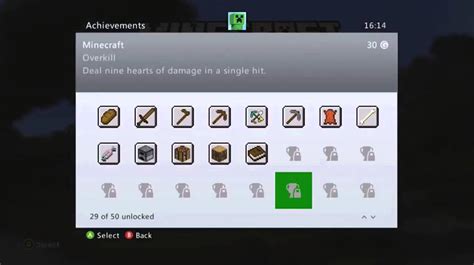 Minecraft Xbox 360 Achievement Update Youtube
