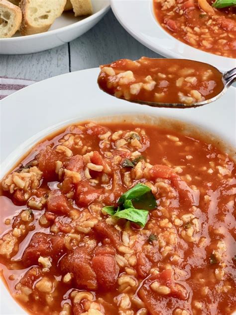 Tomato Rice Soup Recipe