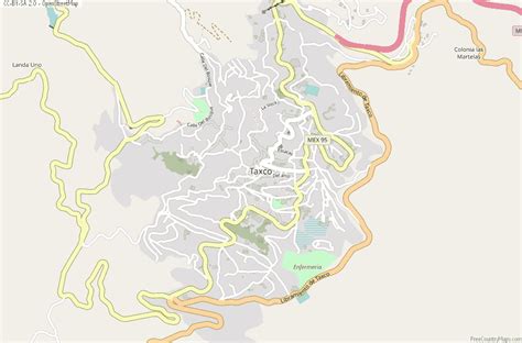 Taxco Map Mexico Latitude And Longitude Free Maps
