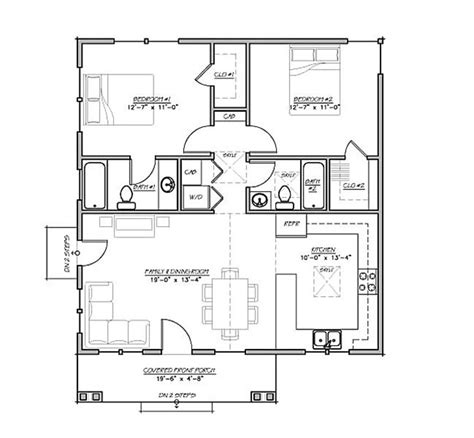 2 Bedroom Floor Plans