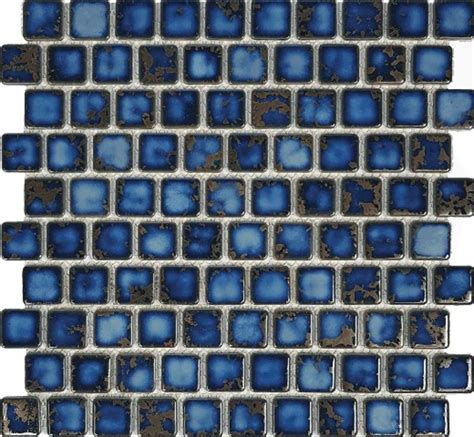 Buy Premium Quality Square Blue Calacatta Porcelain Mosaic Glossy Tile