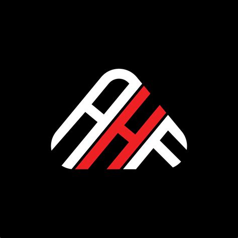 Diseño Creativo Del Logotipo De La Letra Ahf Con Gráfico Vectorial