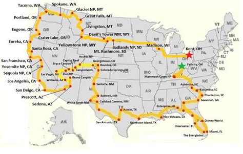 Best Cross Country Road Trip Itinerary Best Event In The World