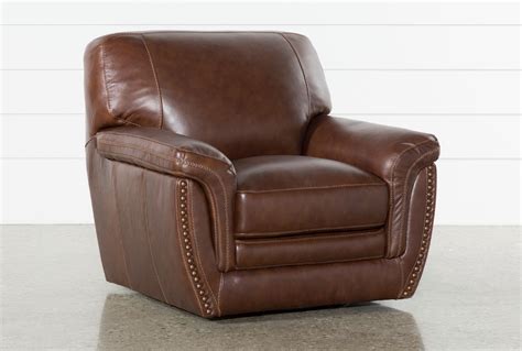 Shop with afterpay on eligible items. Cassidy Leather Swivel Chair | Living Spaces