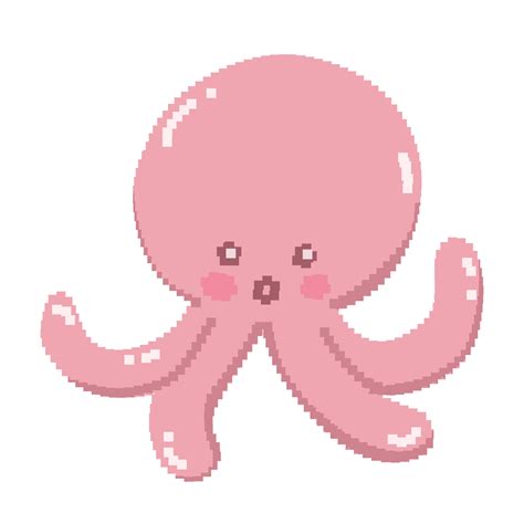 Octopus Pixel Art 27228999 Png