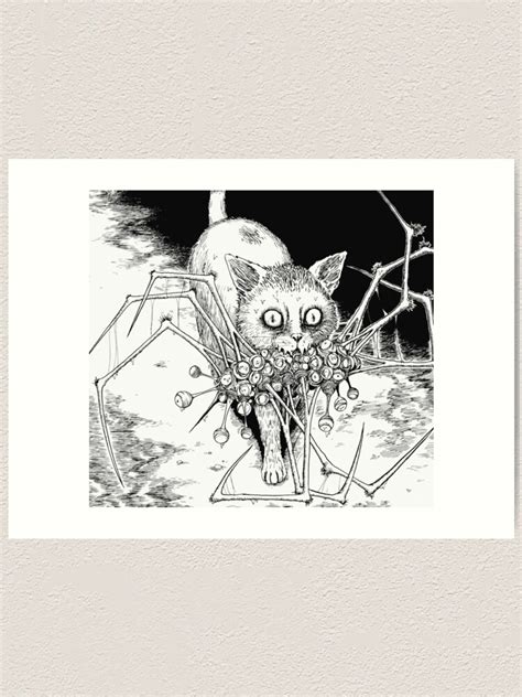 Soichis Beloved Pet Junji Ito Anime Art Print By Noaprojekt