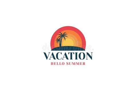 Beach Vacation Logo Design Stock Vector Illustration Of Logo 273821413