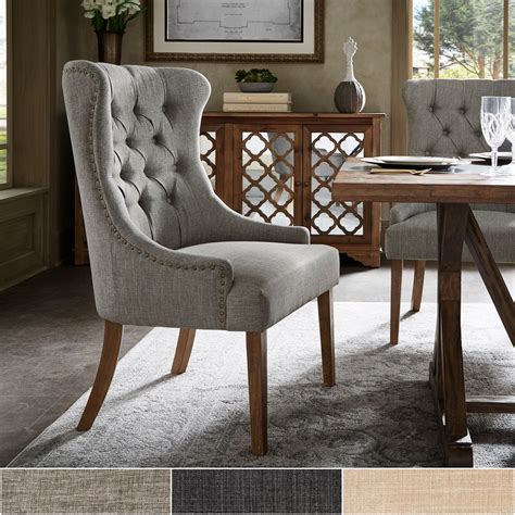Kimpton Upholstered Button Tufted Wingback Chair By Inspire Q Artisan