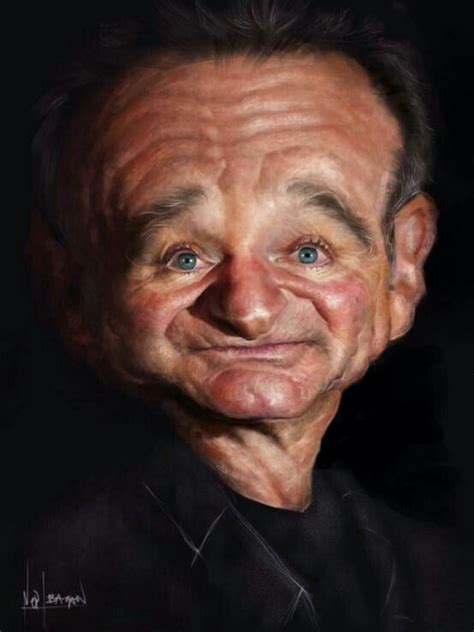 Robin Williams Robin Williams Caricature Sketch Caricature Artist