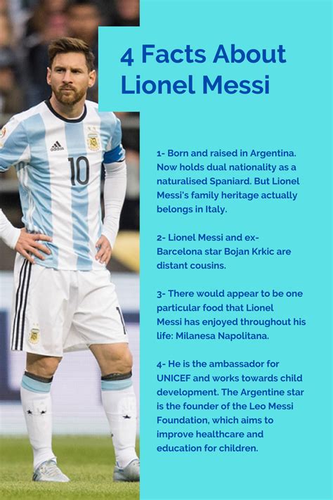 4 Facts About Lionel Messi Football Facts Lionel Messi Lionel