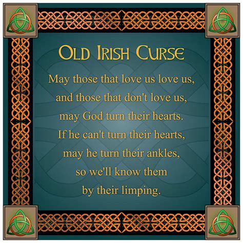 Old Irish Curse Digital Art By Ireland Calling Fine Art America