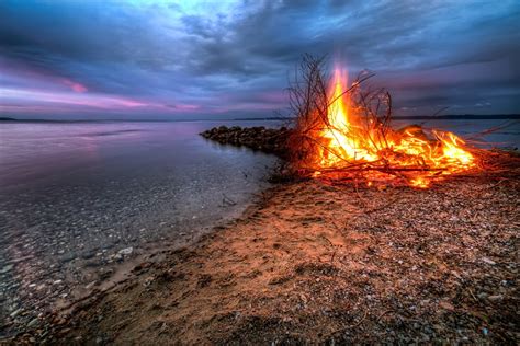 Bonfire On The Beach