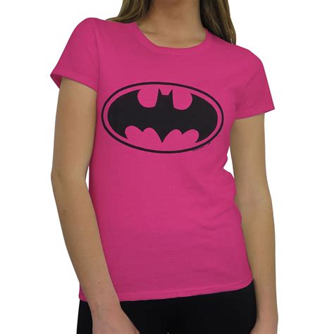 Batman Symbol Womens Pink T Shirt