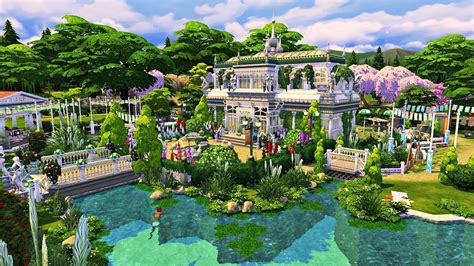 The Sims 4 Campus Park Speed Build Youtube