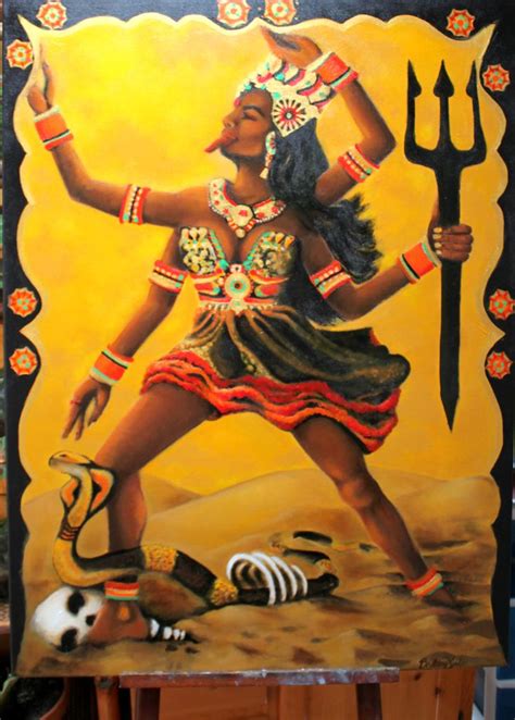 Kali Goddess Oil Painting By Brittany Jade Kali Goddess Durga Kali