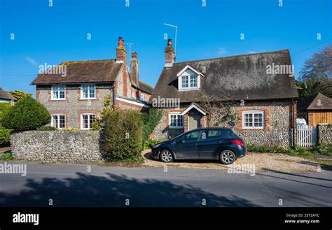 Pound Cottage And Elm Cottage On The Street In Rustington West Sussex