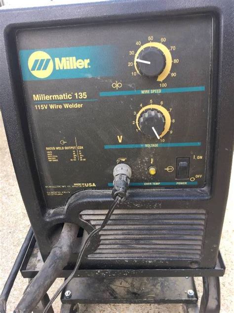 Miller Millermatic 135 115v Wire Feed Welder With Stand And Bottle
