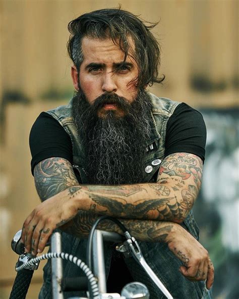 Pin By Mark M On Beards Biker Men Biker Photoshoot Biker Photoshoot Men