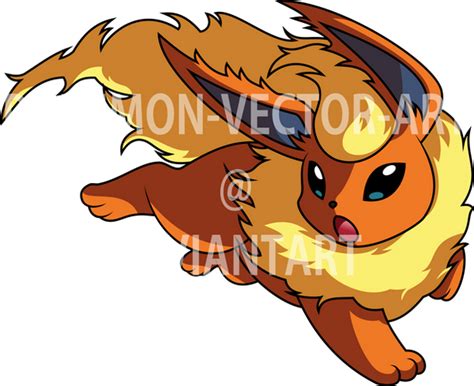 Flareon Vector By Pokemon Vector Art On Deviantart