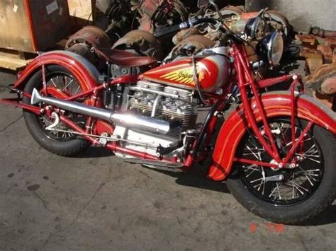 Old School Indian Motorcycle Indian Motors Custom