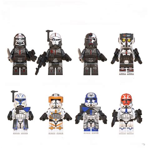 Star Wars Clone Force 99 Wrecker Crosshair Hunter Tech Minifigures Lego
