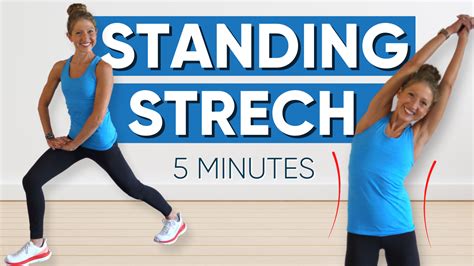 5 Minutes Standing Stretch Exercise QUICK EASY Caroline Jordan