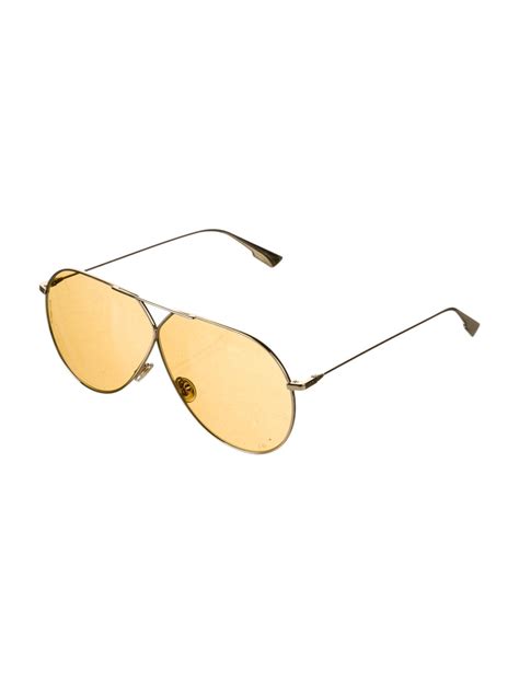Chrome Hearts Aviator Mirrored Sunglasses Gold Sunglasses