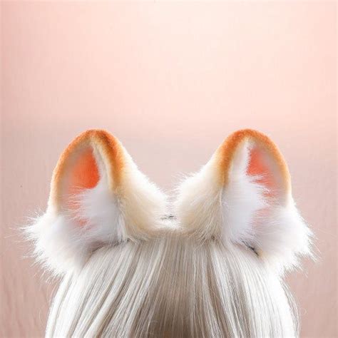 Cute orange hamster ear headbandOrange Neko ears | Etsy in 2021 | Neko